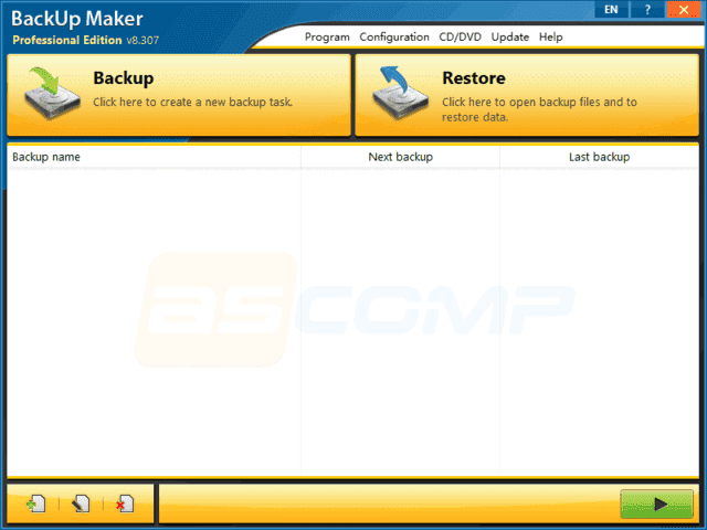 ASCOMP BackUp Maker(强大备份软件) Pro v8.313 便携版-金光福宝