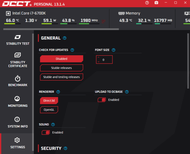 OCCT电脑硬件测试(烤鸡测试软件) v14.2.0.99 便携版-金光福宝
